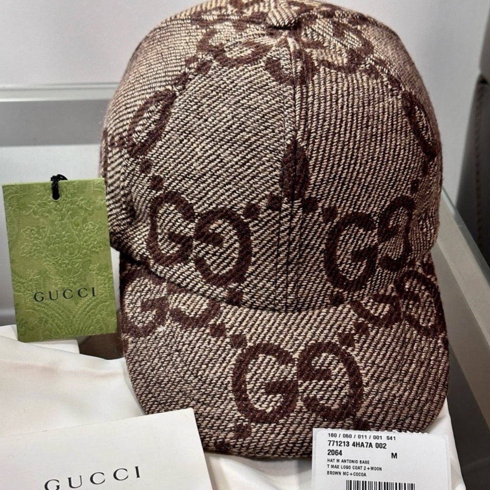 💯😍🆕 New Model 2024 GUCCI GG UNISEX ANTONIO WOOL BASEBALL CAP 🧢